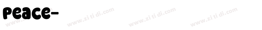 peace字体转换