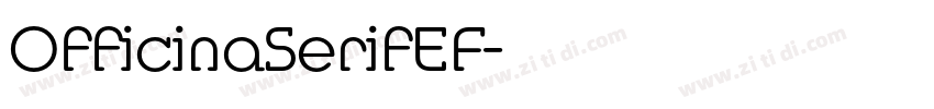 OfficinaSerifEF字体转换