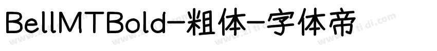 BellMTBold-粗体字体转换