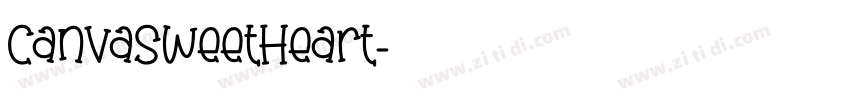 CanvaSweetHeart字体转换