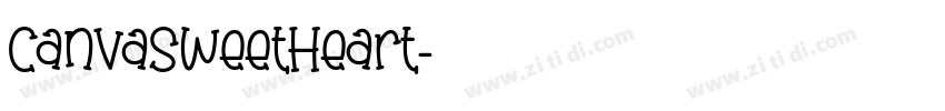 CanvaSweetHeart字体转换