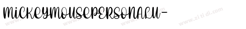 MickeyMousePERSONALU字体转换