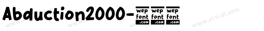 Abduction2000字体转换