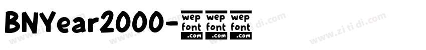 BNYear2000字体转换
