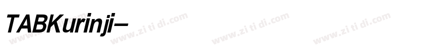 TABKurinji字体转换