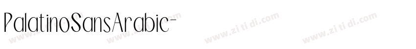 PalatinoSansArabic字体转换