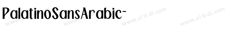 PalatinoSansArabic字体转换