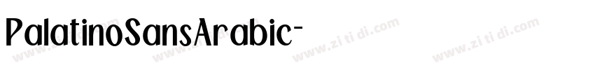 PalatinoSansArabic字体转换