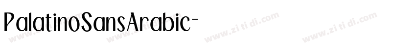 PalatinoSansArabic字体转换