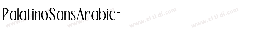 PalatinoSansArabic字体转换