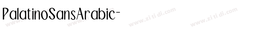 PalatinoSansArabic字体转换