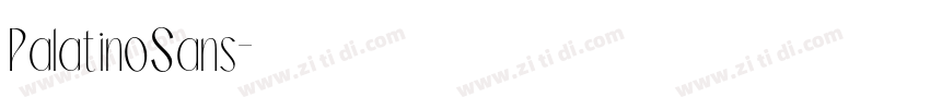 PalatinoSans字体转换 PalatinoSans字体转换