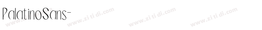 PalatinoSans字体转换 PalatinoSans字体转换