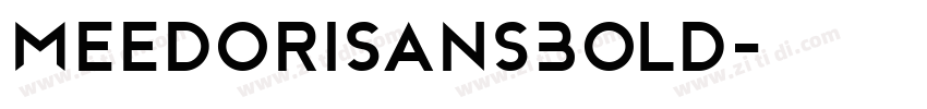 MeedoriSansBold字体转换