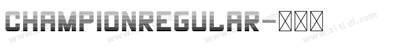 Championregular字体转换