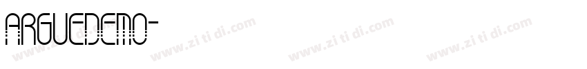 ArgueDEMO字体转换
