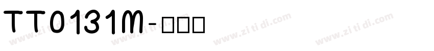 TT0131M字体转换