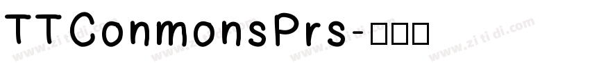 TTConmonsPrs字体转换