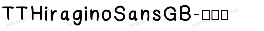 TTHiraginoSansGB字体转换