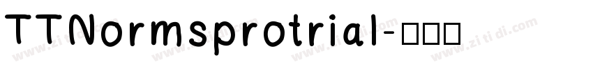 TTNormsprotrial字体转换