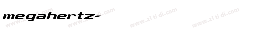 megahertz字体转换