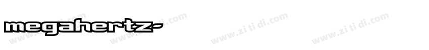 megahertz字体转换