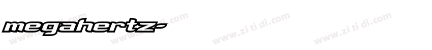 megahertz字体转换