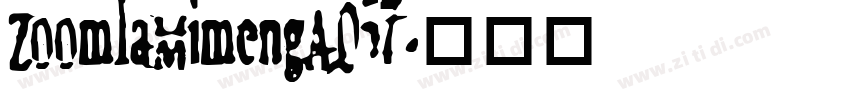 ZoomlaMimengA057字体转换