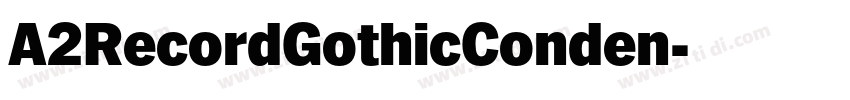 A2RecordGothicConden字体转换
