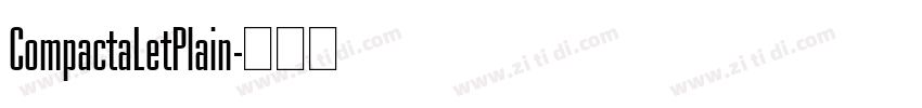 CompactaLetPlain字体转换