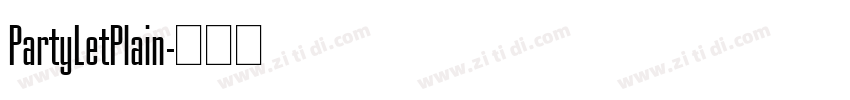 PartyLetPlain字体转换