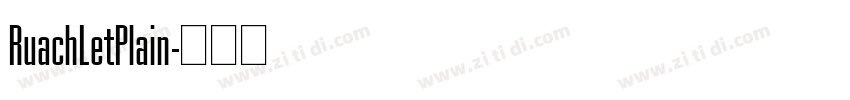 RuachLetPlain字体转换