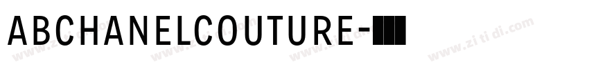 ABChanelCouture字体转换 ABChanelCouture字体转换
