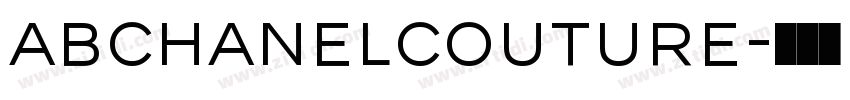 ABChanelCouture字体转换 ABChanelCouture字体转换