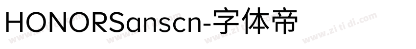 HONORSanscn字体转换