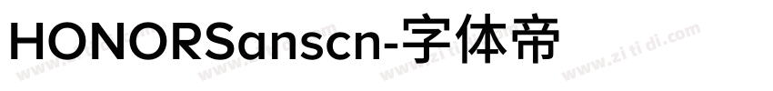 HONORSanscn字体转换