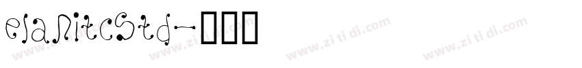 elanitcstd字体转换