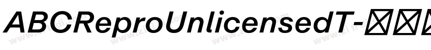 ABCReproUnlicensedT字体转换