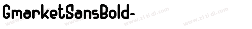 GmarketSansBold字体转换