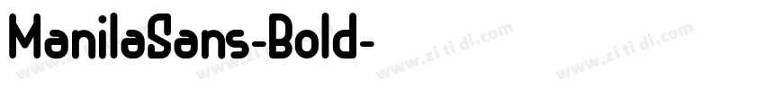ManilaSans-Bold字体转换