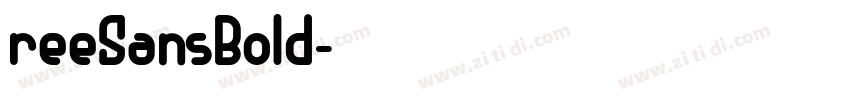 reeSansBold字体转换