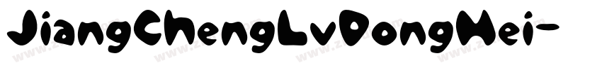 JiangChengLvDongHei字体转换