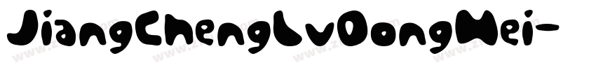 JiangChengLvDongHei字体转换