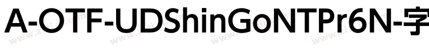 A-OTF-UDShinGoNTPr6N字体转换