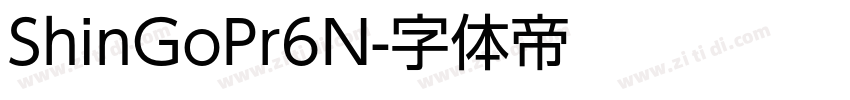 ShinGoPr6N字体转换
