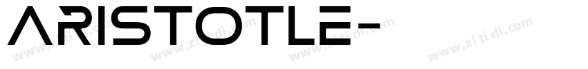 ARISTOTLE字体转换