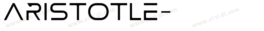 ARISTOTLE字体转换