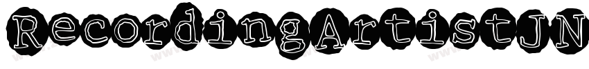 RecordingArtistJNL字体转换
