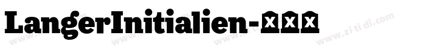 LangerInitialien字体转换
