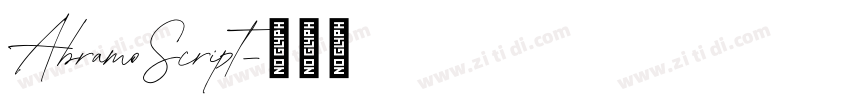 AbramoScript字体转换